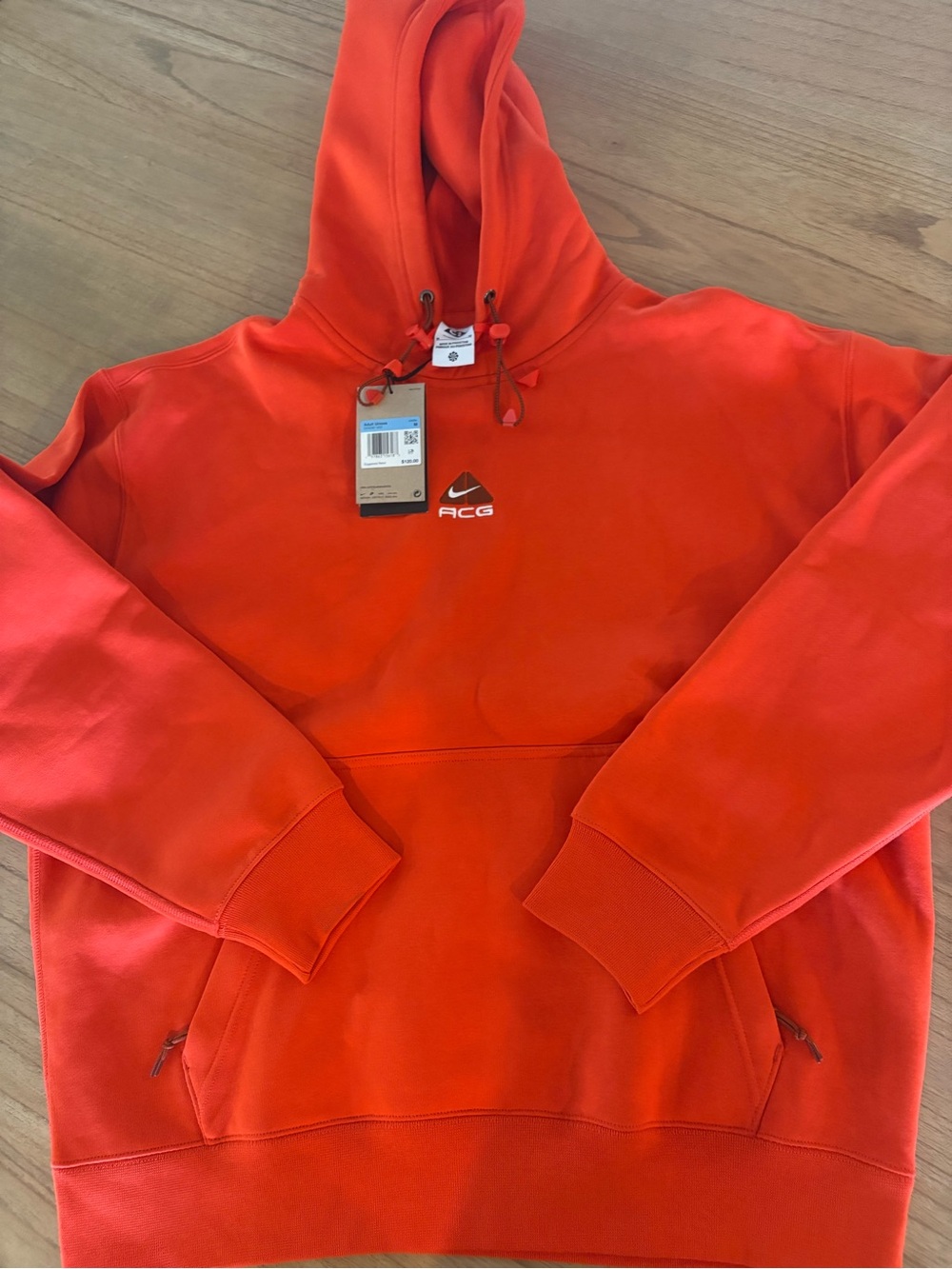 Nike ACG Men's Orange Pullover Hoodie